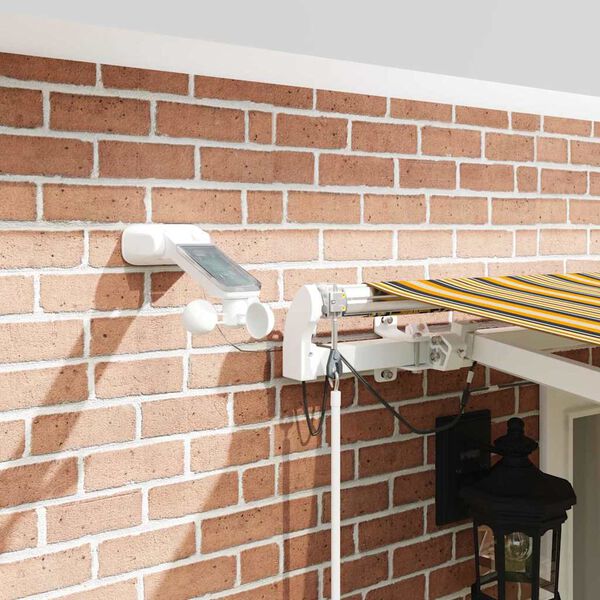 vidaXL Skrovita tenda &Scaron;areni 500 &times; 350 cm Poliester i metal