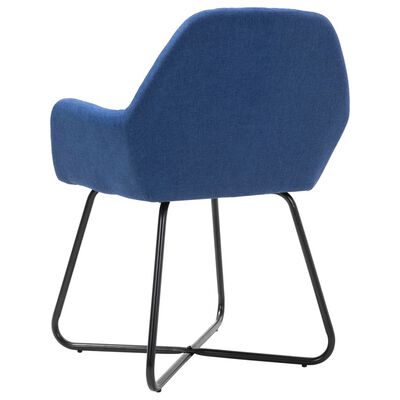 vidaXL Blagovaonske stolice od tkanine 4 kom plave