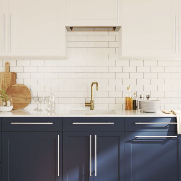 vidaXL Ručke za ormarić 20 kom srebrne 320 mm od nehrđajućeg čelika