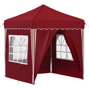 vidaXL Rastezljivi &scaron;ator za zabave Tamno crvena 195 x 195 x 245 cm