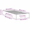 vidaXL Krevet s daskama s pohranom Smeđa 100 x 200 cm Masivna borovina