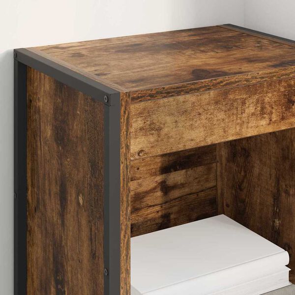 vidaXL Ormarić za knjige Dimni hrast 80 x 30 x 155 cm