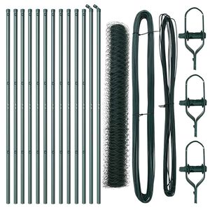 vidaXL Stup za ogradu Zelena