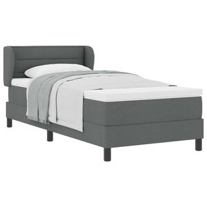 vidaXL Krevet s opruga kutije Tamno siva 80 x 200 cm tkanina