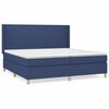 vidaXL Krevet s oprugama i madracem plavi 200 x 200 cm od tkanine