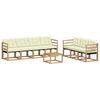 vidaXL Set vanjskih sofa 8 kom. Bijela i krem