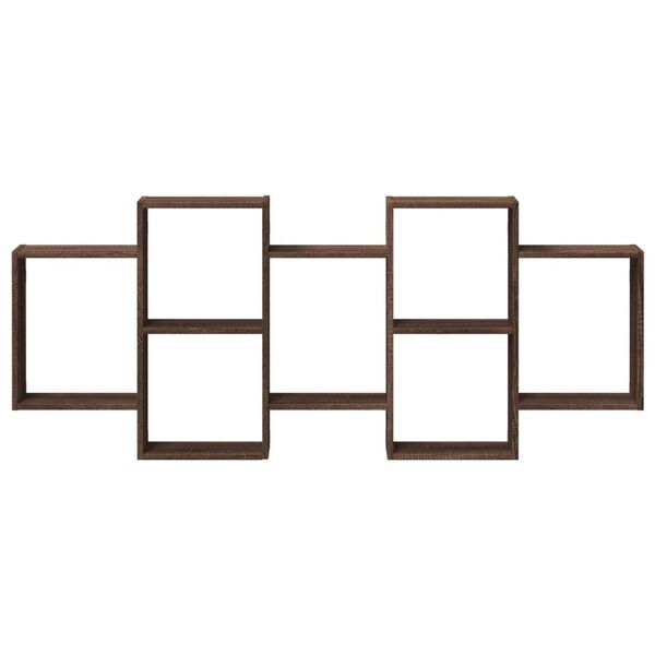 vidaXL Zidna polica boja smeđeg hrasta 159x18x65 cm konstruirano drvo