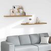 vidaXL Polica na zidu 2 pcs Smeđa 120 x 23,5 x 4 cm Konstruirano drvo