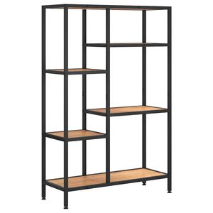 vidaXL Polica za knjige 80x30x120 cm od čelika i konstruiranog drva