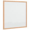 vidaXL Magnetna bijela ploča s okvirom od punog borovine 40x40 cm