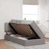 vidaXL Krevet s madracem i skladi&scaron;tem Sivo-smeđa 90 x 200 cm