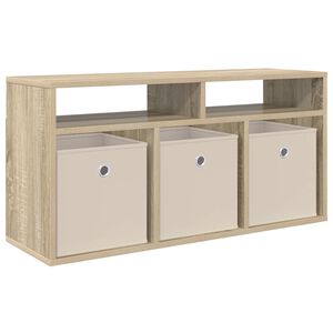 vidaXL Nizak ormarić s ladicama Sonoma hrast 87 x 27,5 x 43 cm