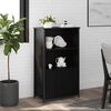 vidaXL Visoka komoda crna 62 x 32 x 103,5 cm od konstruiranog drva