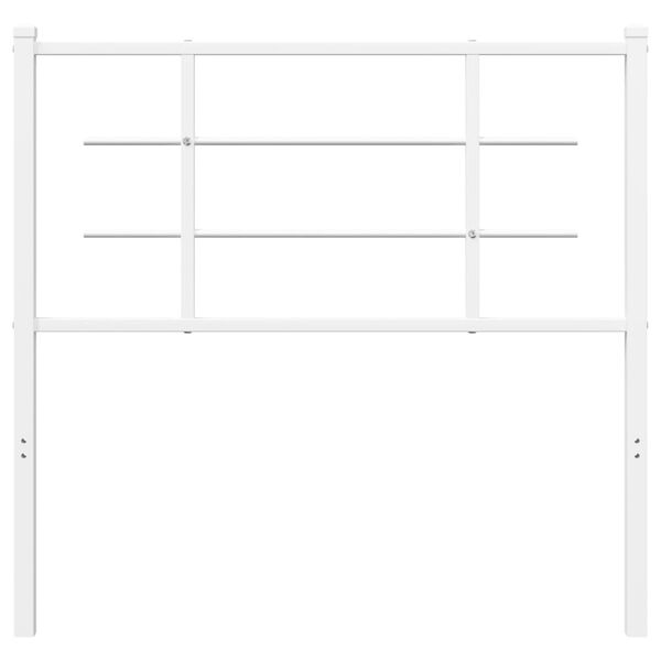 vidaXL Metalno uzglavlje bijelo 100 cm