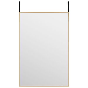 vidaXL Ogledalo za vrata zlatno 40x60 cm od stakla i aluminija