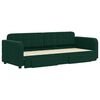 vidaXL Dnevni krevet na razvlačenje tamnozeleni 80 x 200 cm bar&scaron;unasti
