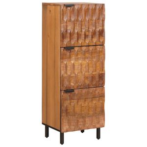 vidaXL Highboard Fin&scaron; acacije smeđa 40 x 33 x 110 cm Čvrsto drvo manga