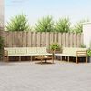vidaXL Set vanjskih sofa s jastukom 8 pcs Prirodna i krem
