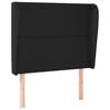 vidaXL Uzglavlje s u&scaron;ima crno 103x23x118/128 cm od umjetne kože