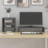 vidaXL Stalak za monitor sivi 81 x 20 x 30 cm od masivne borovine