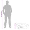 vidaXL Sofa za pse tamnosiva 72 x 45 x 30 cm plišana