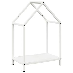 vidaXL Stalak za drva bijeli 40x25x60 cm hladno valjani čelik