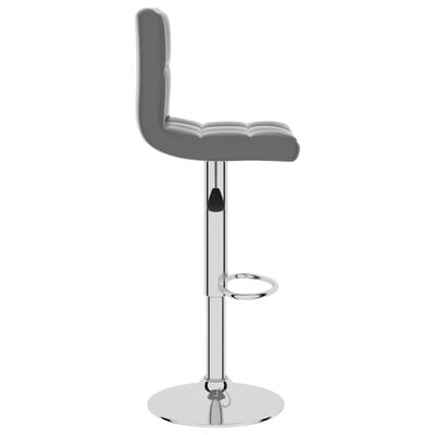 vidaXL Barski stolac od umjetne kože sivi