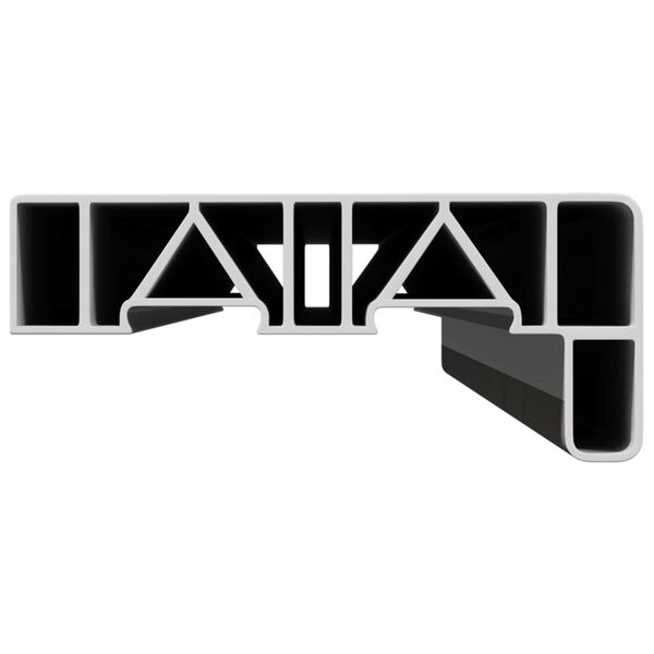 vidaXL Prozorska klupčica Mramorni Tekst -enure 80 x 10 x 4,5 cm PVC