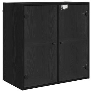 vidaXL Ormar za Zid 68 x 37 x 68,5 cm Konstruirano drvo Crni hrast