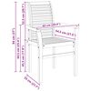 vidaXL Stolac za blagovanje 4 pcs Smeđa 62 x 55 x 94 cm