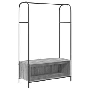 vidaXL Stalak za odjeću Siva 100 x 44 x 160 cm Konstruirano drvo