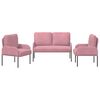 vidaXL Setovi sofa 3 pcs Ružičasta 115 x 56 x 80 cm &Scaron;perploča