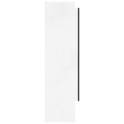 vidaXL Kupaonski ormarić s ogledalom 80 x 15 x 60 cm MDF sjajni bijeli