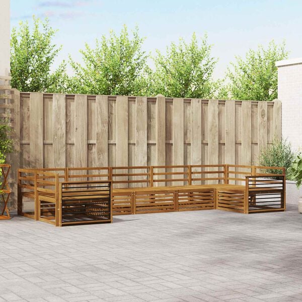 vidaXL Setovi sofa 7 pcs Prirodna Čvrsto drvo akacije