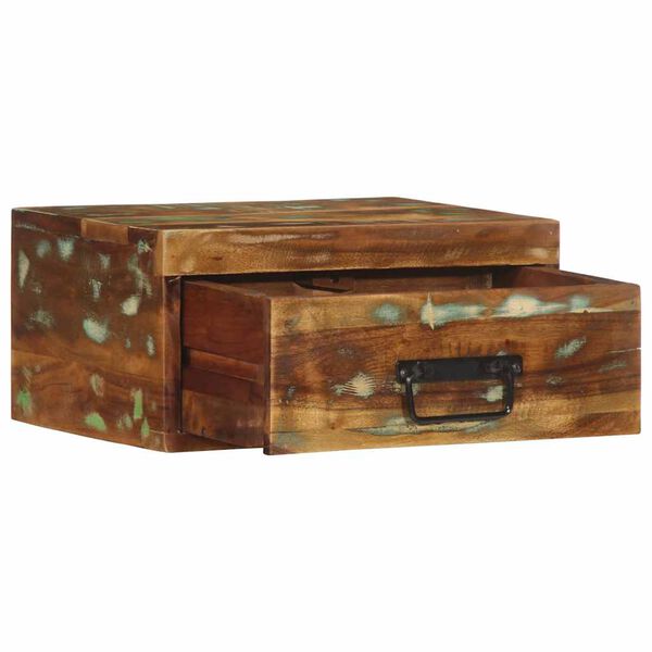 vidaXL Zidni noćni ormarić Prerađeno puno drvo