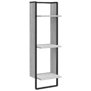 vidaXL Zidna polica s 3 razine sivog hrasta sonome 30x25x100 cm drvena