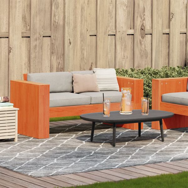 vidaXL Vrtni dvosjed vo&scaron;tano smeđi 134 x 60 x 62 cm masivna borovina