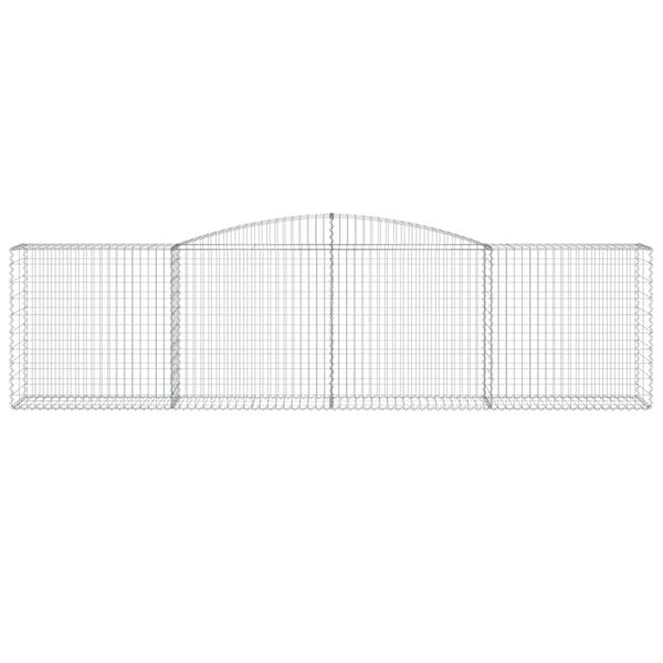 vidaXL Lučne gabionske košare 3 kom 400x50x100/120cm pocinčano željezo