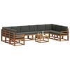 vidaXL Set vanjskih sofa s jastukom 11 pcs Prirodna i antracit