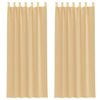 vidaXL Voile zavjese s petljama 2 kom pijesak 140x260 cm