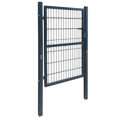 vidaXL 2D vrata za ogradu (jednostruka) antracit siva 106 x 210 cm