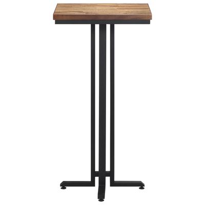 vidaXL Barski stol 55x55x110 cm od masivne obnovljene tikovine