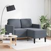 vidaXL Sofa 2-sjed s ležaljkom u obliku slova L tamnosiva 125cm bar&scaron;un