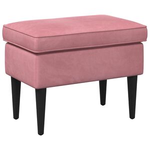 vidaXL Stolica za noge Ružičasta 55 x 35 x 41 cm Bar&scaron;un