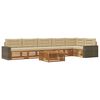 vidaXL Set vanjskih sofa 7 pcs Prirodna i bež 79 x 79 x 37 cm