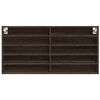 vidaXL Vitrina boja smeđeg hrasta 100x8,5x50 cm od konstruiranog drva