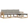vidaXL Set vanjskih sofa 4 kom. Bijela i svjetlosiva