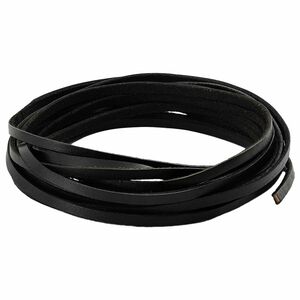 vidaXL Kožni Remen 1 Crna 200 x 0,4 cm Koža