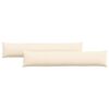 vidaXL Jastučići za sofu 2 pcs Krema 200 x 40 cm Kordura tekstil