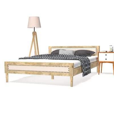 vidaXL Okvir za krevet od masivnog drva manga 140 x 200 cm